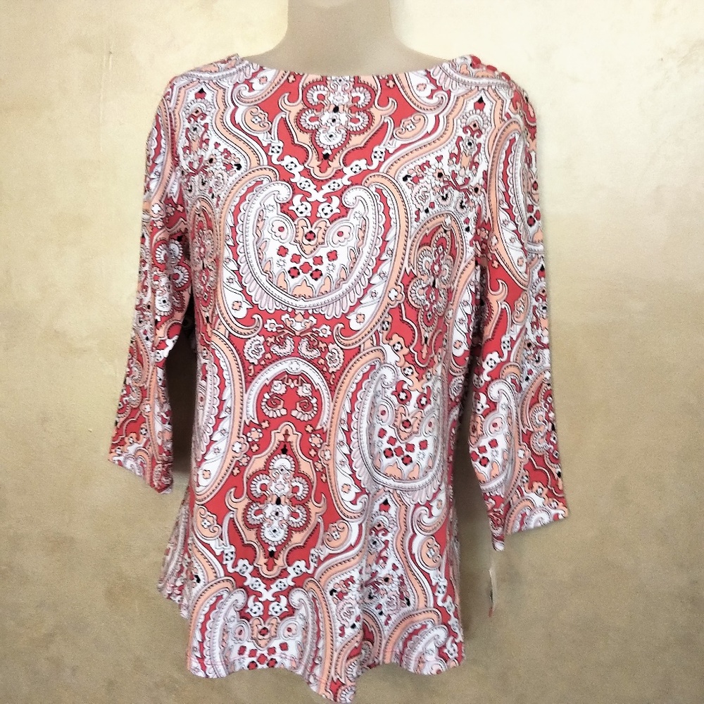 Charter Club Pima Cotton Top NWT XL 0X - Picture 1 of 4